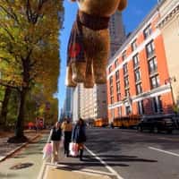 Victoria's Secret PINK Giant Dog Balloon Floats Above NYC