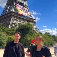 Warner Bros Godzilla X Kong Blimps Over Eiffel Tower