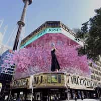 Afterpay Fashion Facade Reveal At David Jones Sydney