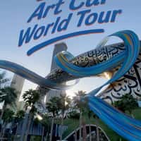 BMW Art Car Race Track Around Museum Of The Future