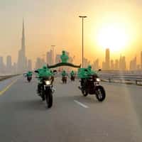 Careem Epic Split Motorcycle Stunt in Dubai Highway