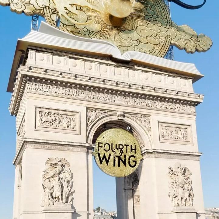 Hugo Publishing Fourth Wing Dragons on Arc de Triomphe