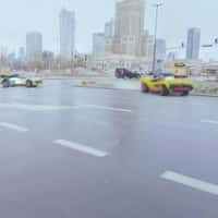 LEGO Sports Car Chase in Warsaw