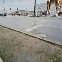 LEGO Giant Giraffes on Warsaw Roundabout