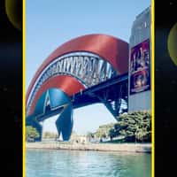 Marvel Captain America Shield Reimagines Harbour Bridge