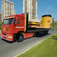 McDonald’s Truck Transports Giant Breakfast