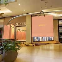 Mixed Oversized Pink Shopping Bags Glide On Monorail