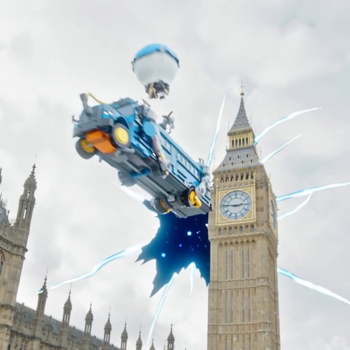 LEGO Dragon Emerges from Sky Portal