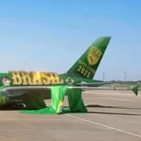 SLS "Super Crown" Airplane Wrap on Tarmac