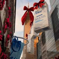 Nair Giant Products and Shopping Bags Hang in Times Square