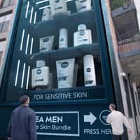 Nivea Men Giant Vending Machine Collapse