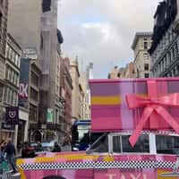 Spring & Mulberry Giant Boxes on Checkered Cabs