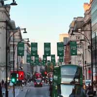 Prada Brand Banners Hanging in London