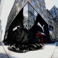 PUMA Flagship Store in Black Faux Fur