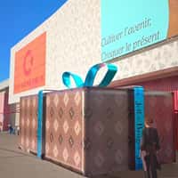 Jeff de Bruges Giant Chocolate Box Opens in Store Lot