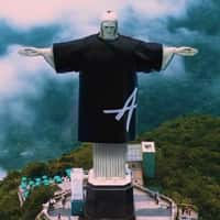 Approve Giant Black T-Shirt on Christ the Redeemer