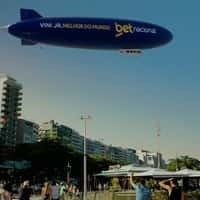 Betnacional Blimp Honors Vini Jr. 