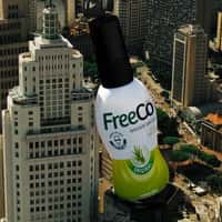 FreeCô Giant Bottle in Edificio Martinelli