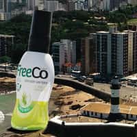 FreeCô Giant Bottle in Salvador Coastline