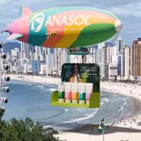 Anasol Blimp Drop Products on Shore 