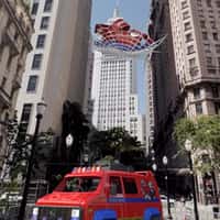 Grendene Kids Giant Spider-Man Sandal on Spider Web