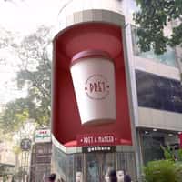 Pret A Manger Giant Coffee Cup at Gabbana House