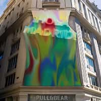 Pull&Bear Dyed Curtain Rollout in Madrid Store 