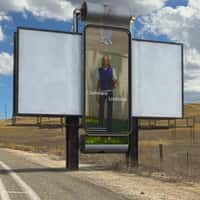 Aritzia Rolling Phone Billboard 