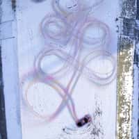 Porsche Drift Art in Snow