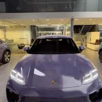 Porsche Car Color Makeover in Showroom
