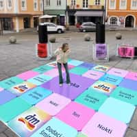 dm-drogerie markt Giant Keyboard Activates Beauty Products