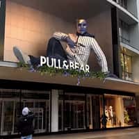Pull&Bear Giant Blue Model at a Store