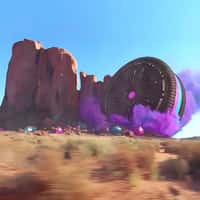Oreo Cookie Crashes at Monument Valley Desert