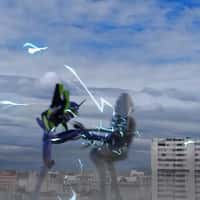 Distefano Giant Evangelions Battle in City