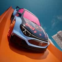 Mercedes Benz Hot Wheels Race Track Installation