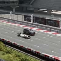 Nissan "Patrol NISMO" Overtakes Race Car