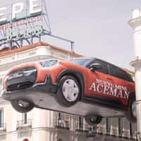 MINI Giant "Aceman" Balloon in Puerta del Sol