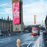 Cape&Coco Giant Banner Hangs from Big Ben