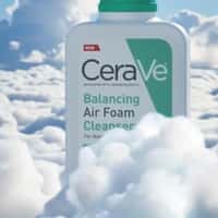 CeraVe Giant Bottle Pumps Foam in the Sky