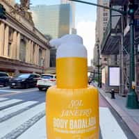 Sol de Janeiro Inflated "Badalada" Crosses Street