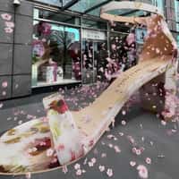 Stuart Weitzman Sandal Floral Shower in NYC
