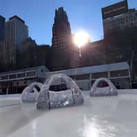 Stuart Weitzman Shiny Bags Ice Skating