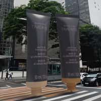 Mary Kay Giant Foundation Tubes Crossing Street