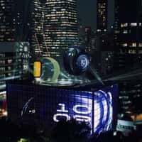 Huawei Giant Smartwatches Soar Over São Paulo