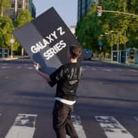 Samsung Street Folds as Giant Phone Folds