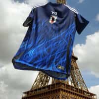 Adidas Giant Jersey Display from Tokyo to Paris