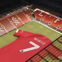 Liverpool Football Club Giant Jerseys at Anfield Stadium