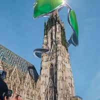 Gloryfy Giant Sunglasses Spiral on Vienna Cathedral