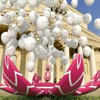 Kenguru Pink Giant Easter Egg at Bolshoi Theatre