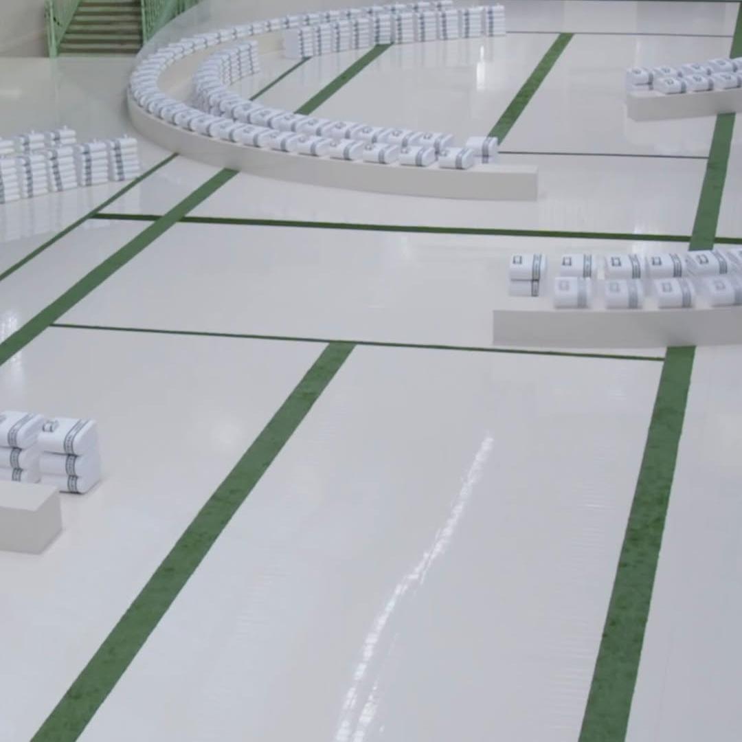 Lacoste Locker Room Runway Set Design